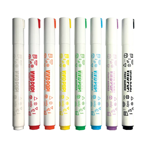 Carioci cu vopsea Vivid Pop! - set de 8, clasic [5]