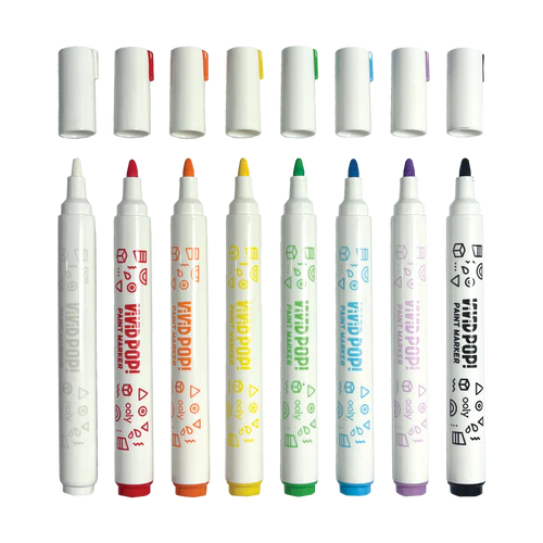 Carioci cu vopsea Vivid Pop! - set de 8, clasic [2]