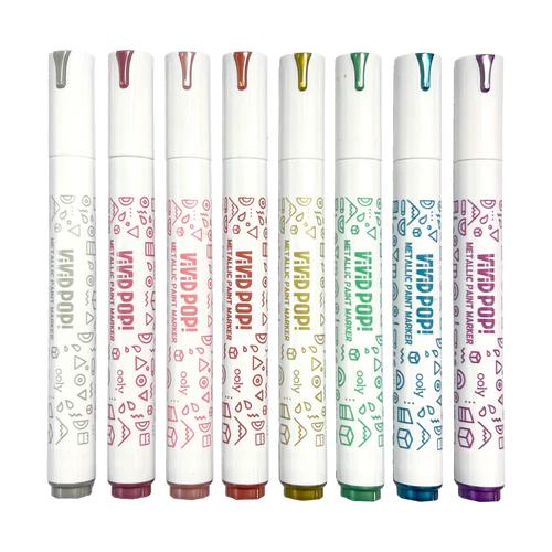 Carioci cu vopsea Vivid Pop! - set de 8, metalic [4]