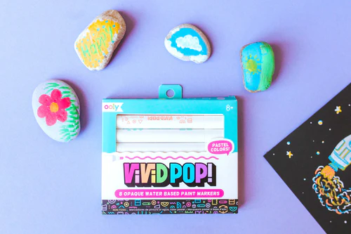 Carioci cu vopsea Vivid Pop! - set de 8, pastel [9]