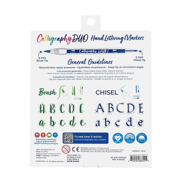Carioci duble caligrafice Duo, set de 12 [7]