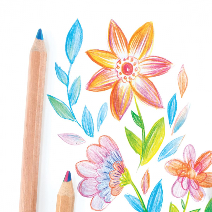 Creioane multicolore Caleidoscop, set de 6 [7]