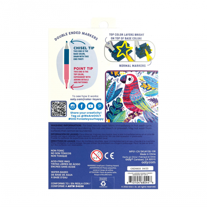 Carioci duble Color Layers - set de 8 [7]