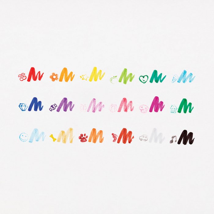 Carioci lavabile duble cu stampile Stampables- Set de 18 [2]