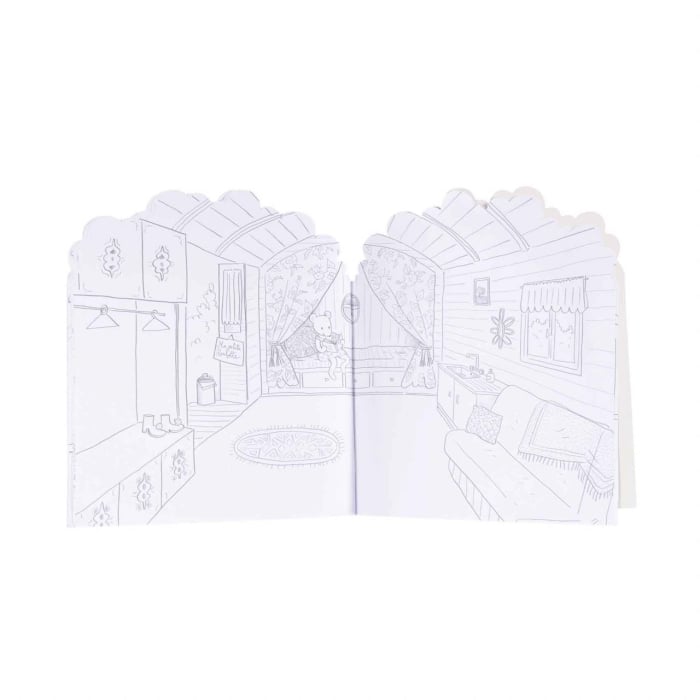 Carte de colorat cu stickere Marea familie, Moulin Roty [5]