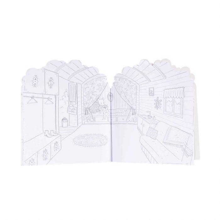 Carte de colorat cu stickere Marea familie, Moulin Roty [2]