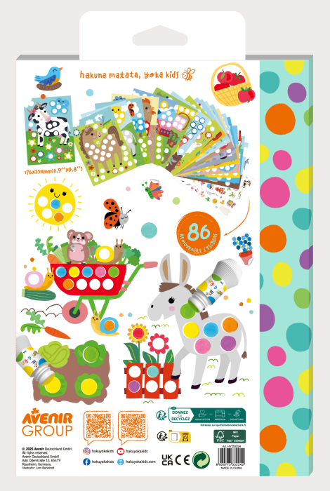 Carte de colorat Dots4Fun - Animale de ferma [2]