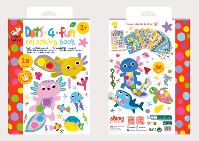 Carte de colorat Dots4Fun - Axolotl [3]