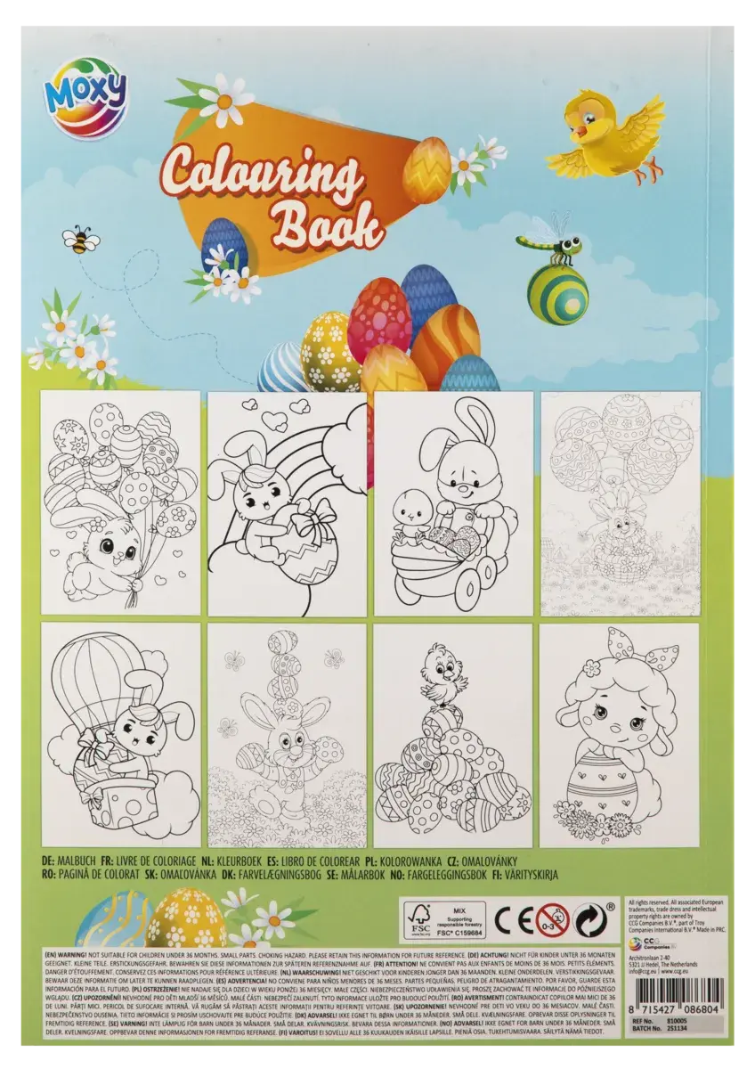 Carte de colorat - Vine Pastele (64 pagini) [2]