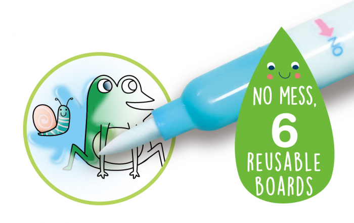 Carte de pictat cu apa, stickere si jocuri, portabila - 4 anotimpuri [4]