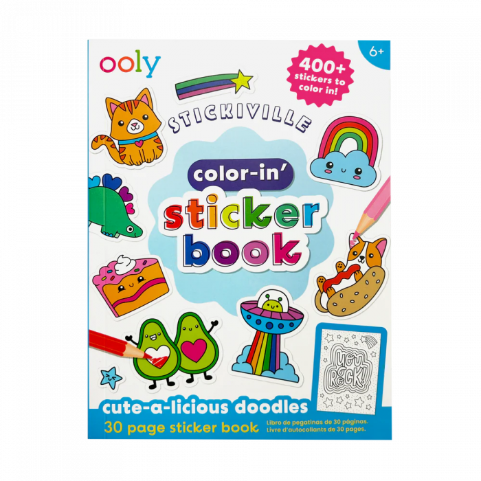 Carte de Stickere de Colorat Stickiville – Desene Drăgălașe [4]