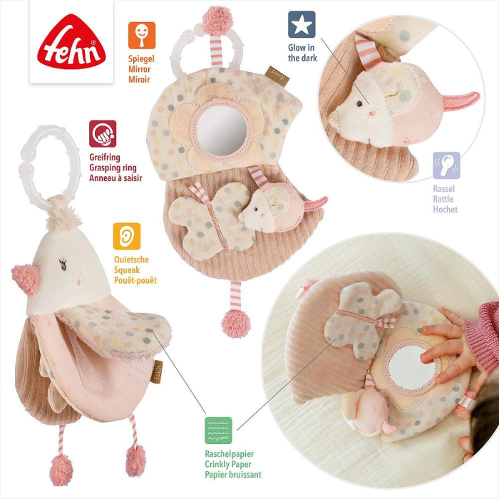 Carticica din plus pentru bebelusi - Pasare pastel [3]