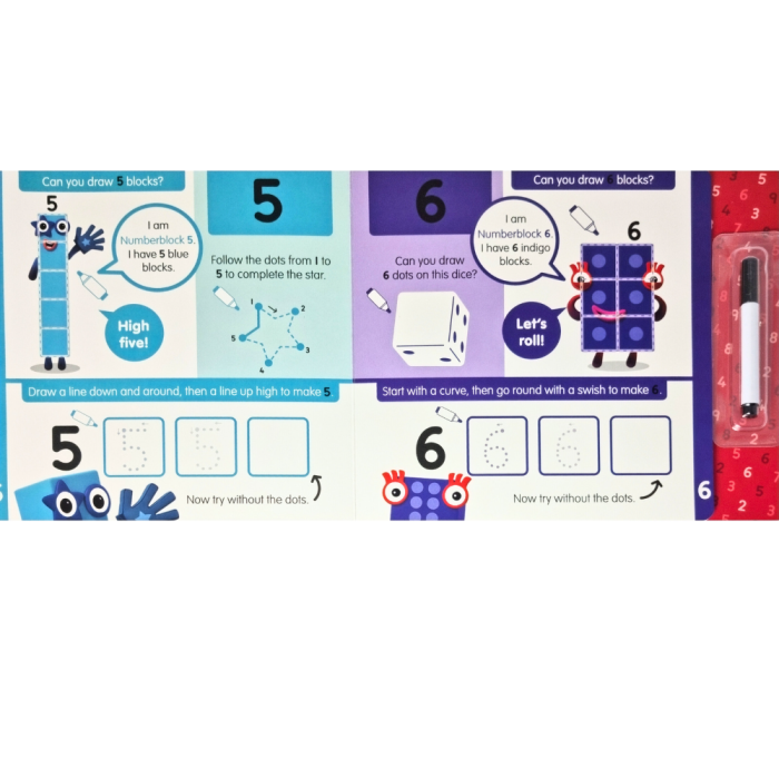 Carticica Scriu si sterg Numberblocks 1-10 [3]