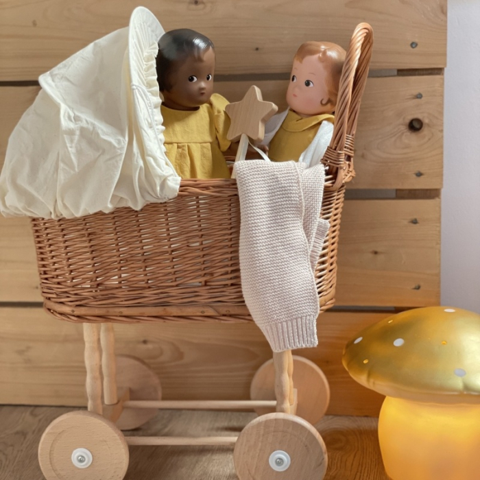 Carucior din nuiele pentru papusi, Egmont Toys [2]