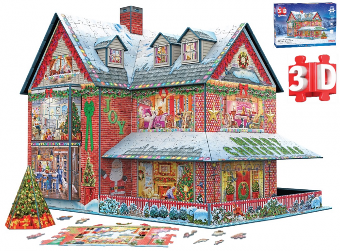 Casă de Crăciun Puzzle 3D [1]