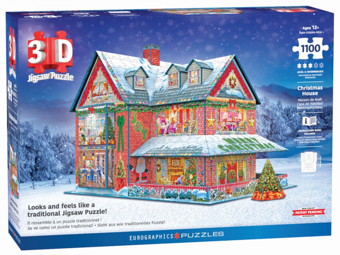 Casă de Crăciun Puzzle 3D [2]