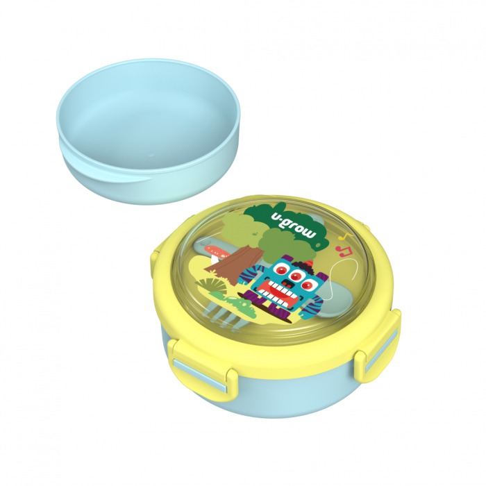 Caserola termica cu lingurita si furculita, blue, U-Grow [4]