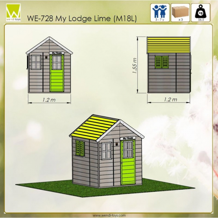 Casuta de gradina Lime Lodge House (M18L) [3]