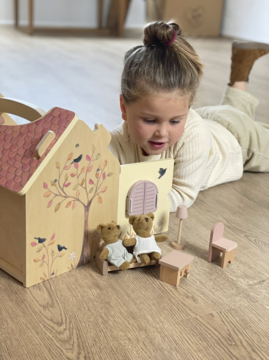 Casuta de papusi cu 2 ursuleti de plus, Egmont Toys [2]
