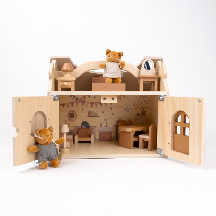 Casuta de papusi cu doua veverite de plus, Egmont Toys [2]