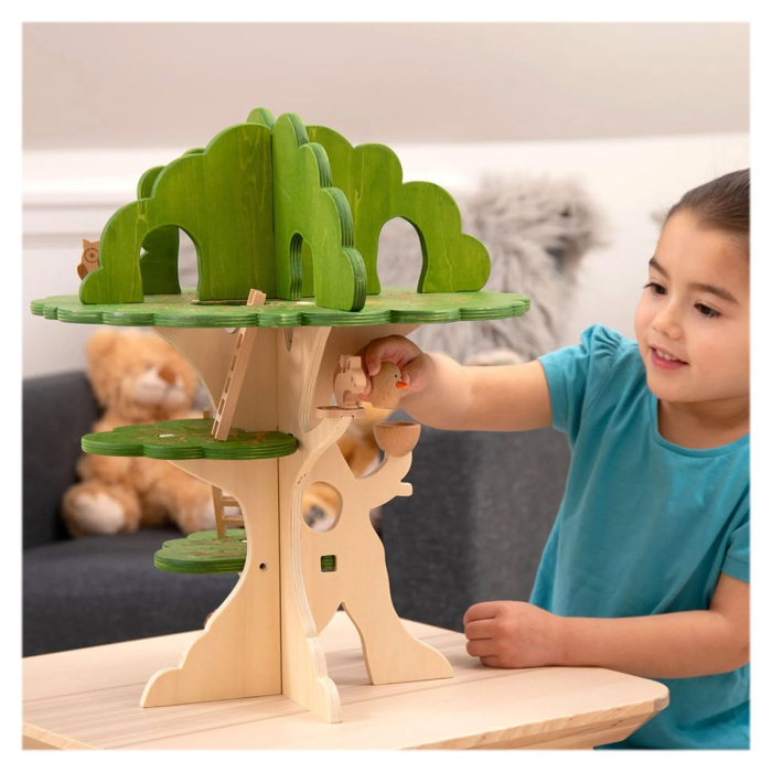 Casuta din padure, set din lemn cu accesorii [2]