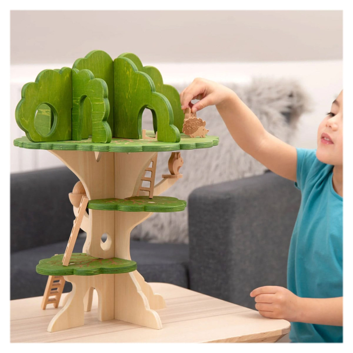 Casuta din padure, set din lemn cu accesorii [5]