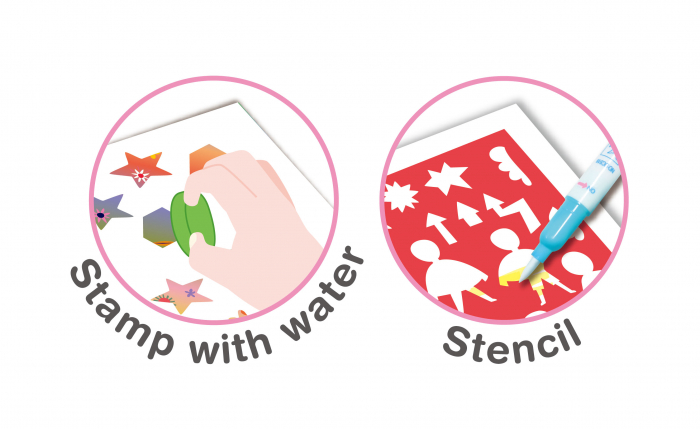 Cea mai mare Carte de pictat cu apa, sabloane, stampile si jocuri, portabila - Supereroi [4]