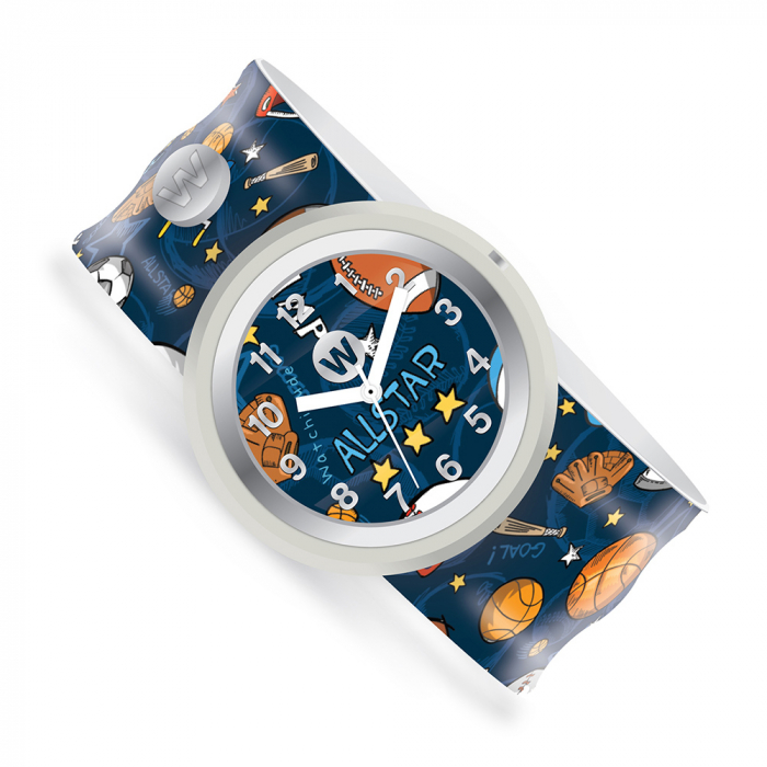 Ceas digital pentru copii cu bratara din silicon slap-on, Lumea sporturilor [2]