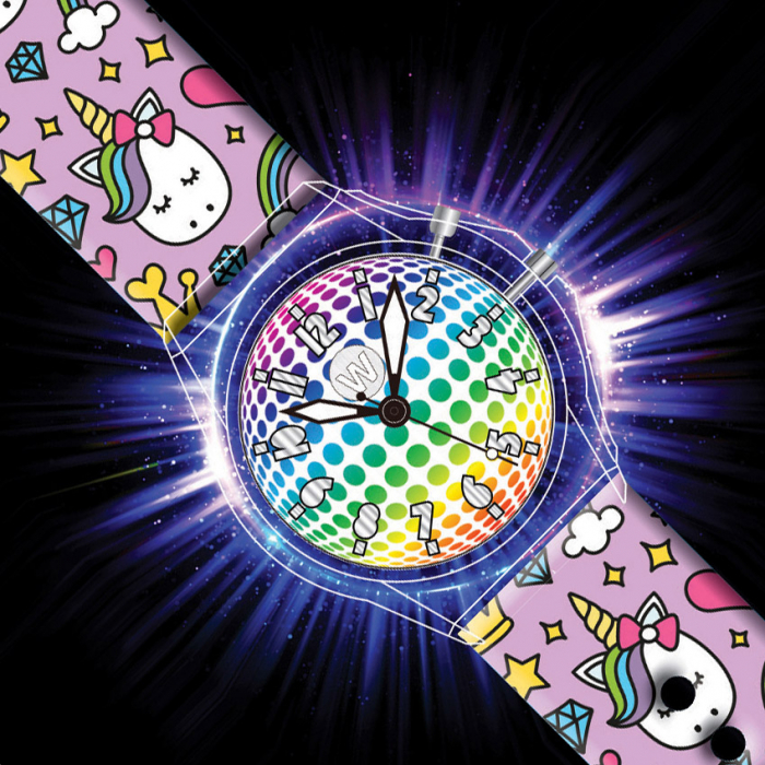 Ceas pentru copii, cu leduri, Glow, Printesa Unicorn [2]