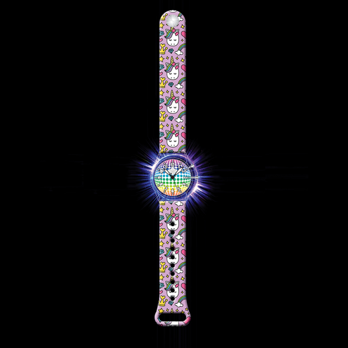 Ceas pentru copii, cu leduri, Glow, Printesa Unicorn [3]