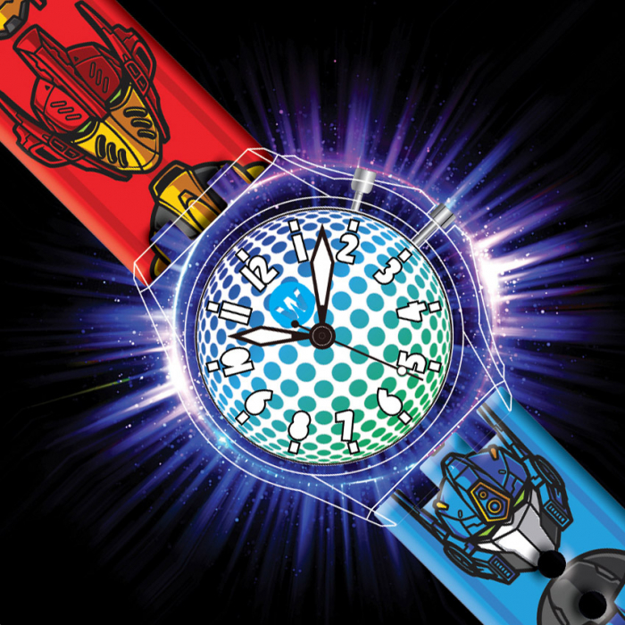 Ceas pentru copii, cu leduri, Glow, Roboti [2]