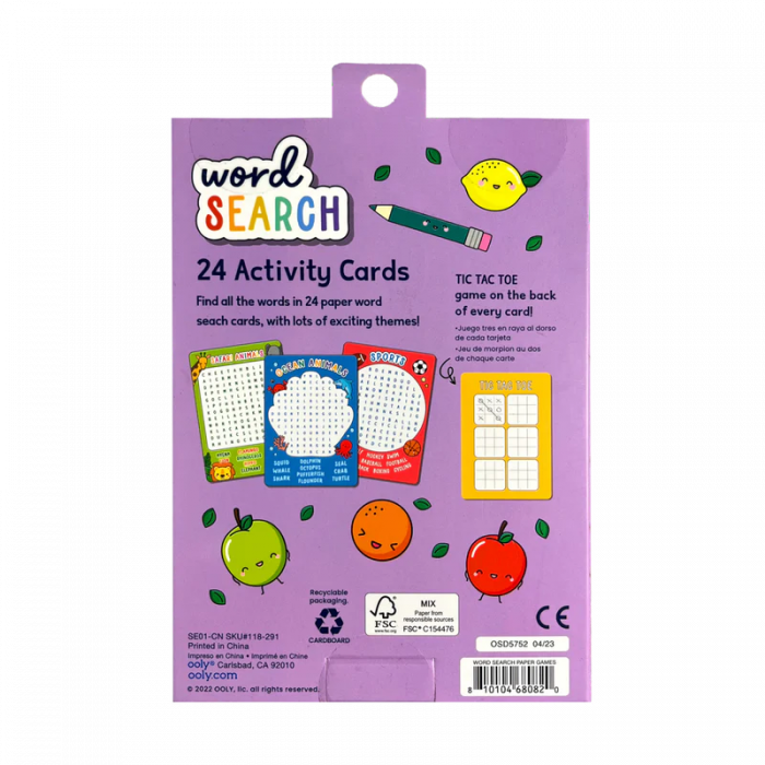 Colectie 24 de carduri cu jocuri si activitati - Cauta cuvinte [3]