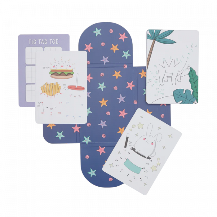 Colectie 24 de carduri cu jocuri si activitati - Uneste punctele [2]