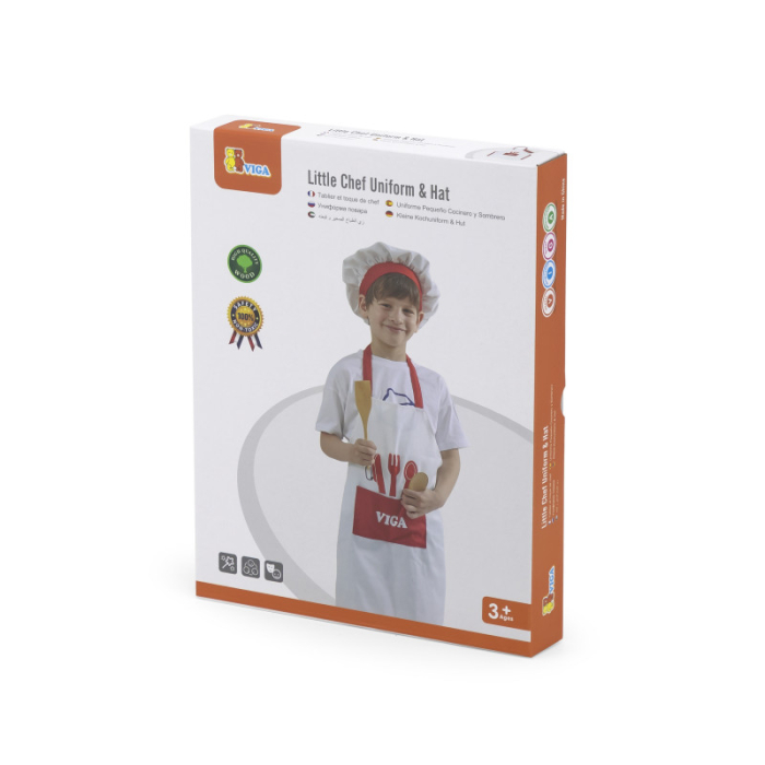 Costum rosu de bucatar sef, Viga [2]
