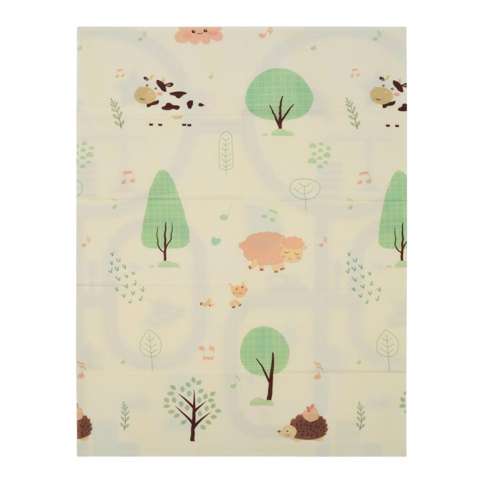 Covor de joaca pentru copii U-Grow, din spuma, pliabil, 2 fete, impermeabil, izolant, 120 x 180 x 1 cm, circuit [2]