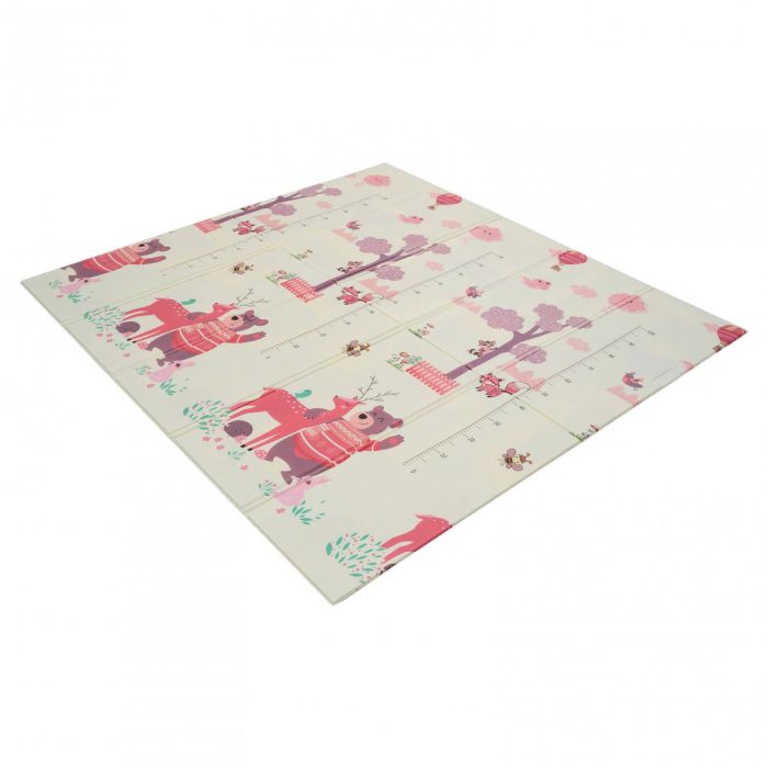 Covor de joaca pentru copii U-Grow, din spuma, pliabil, 2 fete, impermeabil, izolant, 180 x 200 x 1 cm [3]