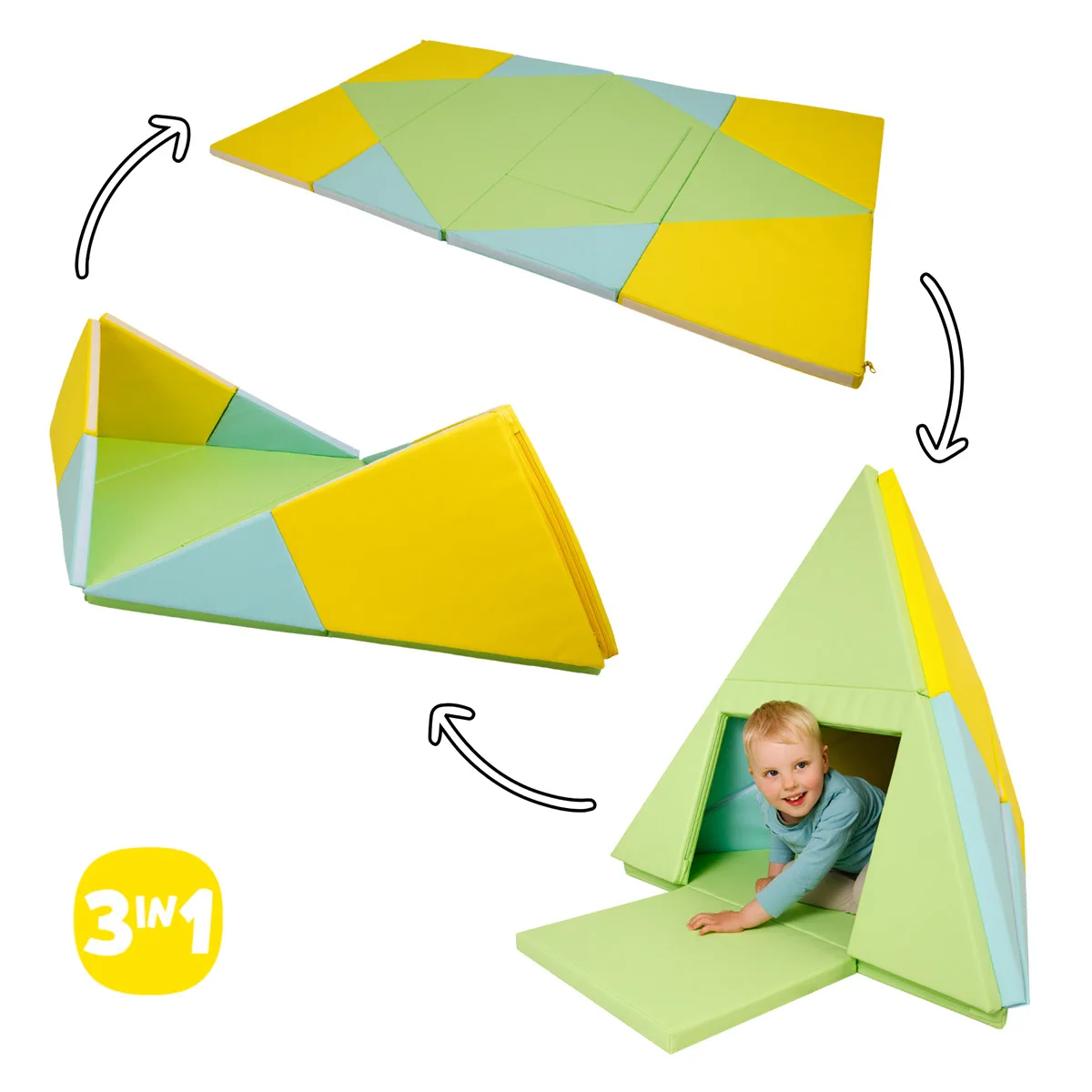 Covoraș de joacă multifuncțional 3 în 1, Alldoro [5]