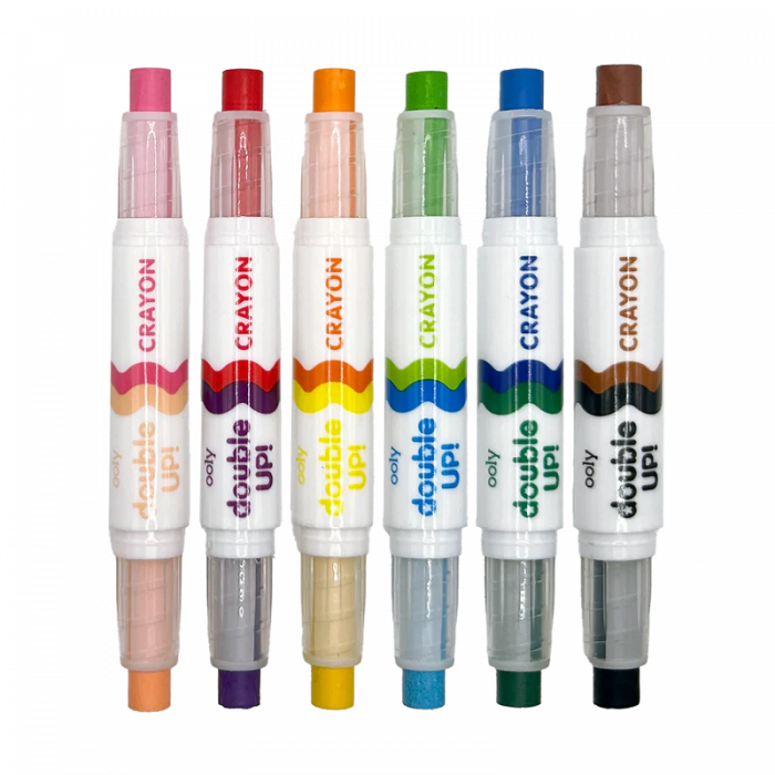 Creioane cerate duble, set de 6, Double up! , 12 culori [3]