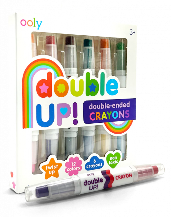 Creioane cerate duble, set de 6, Double up! , 12 culori [2]