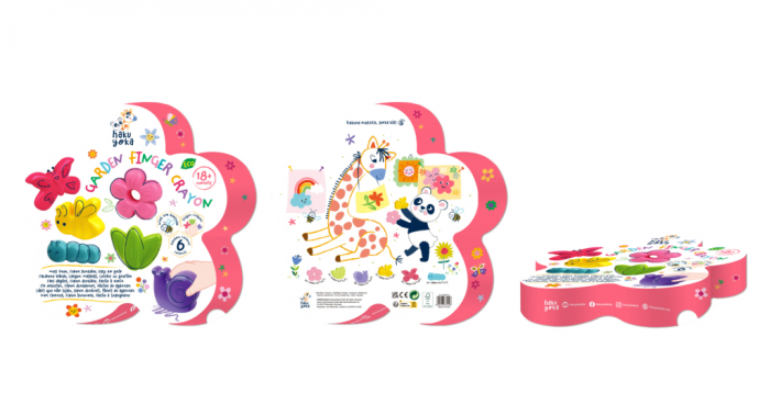 Creioane cerate pentru degete - Gradina, set de 6 - Haku Yoka [4]
