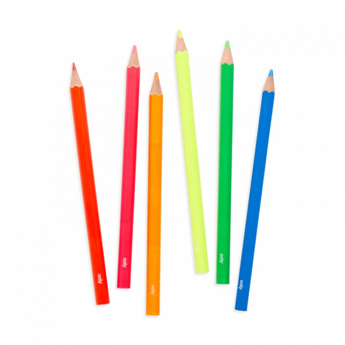 Creioane Colorate Neon Jumbo Brights - set de 6 [5]