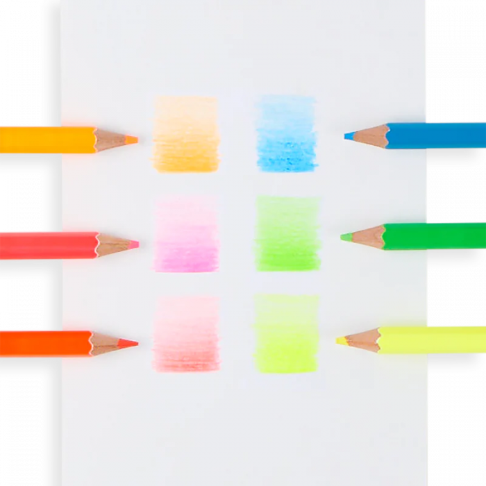 Creioane Colorate Neon Jumbo Brights - set de 6 [6]