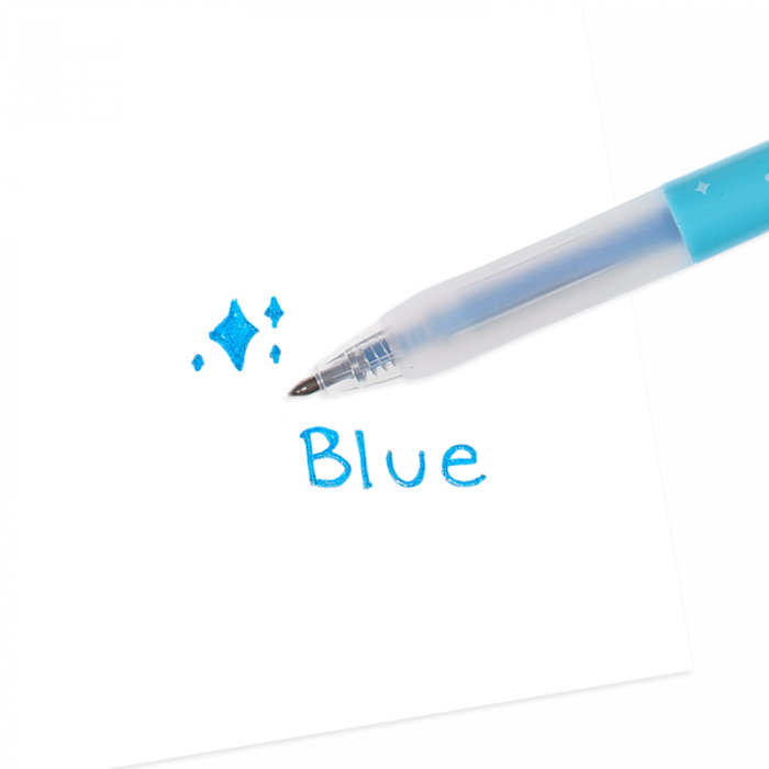 Pixuri retractabile cu gel si sclipici, Oh My Glitter!, set 4 culori [6]