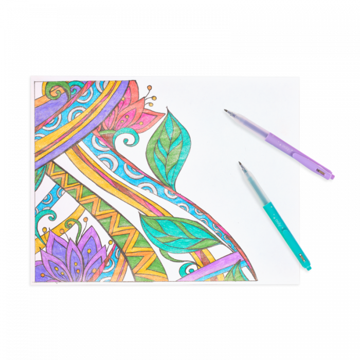 Pixuri retractabile cu gel si sclipici, Oh My Glitter!, set 12 culori [6]