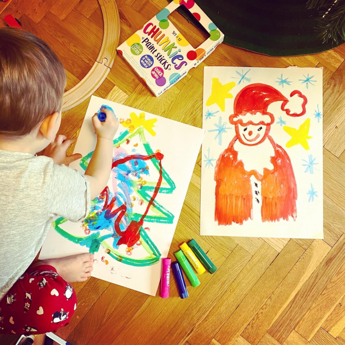 Creioane tempera solida Chunkies, 24 bucati [8]