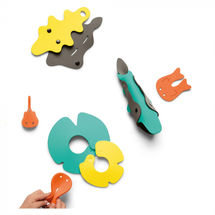Crocodile River, set creativ de baie, Quut Toys [4]