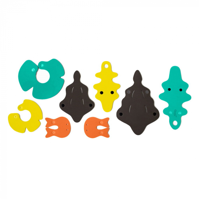 Crocodile River, set creativ de baie, Quut Toys [6]