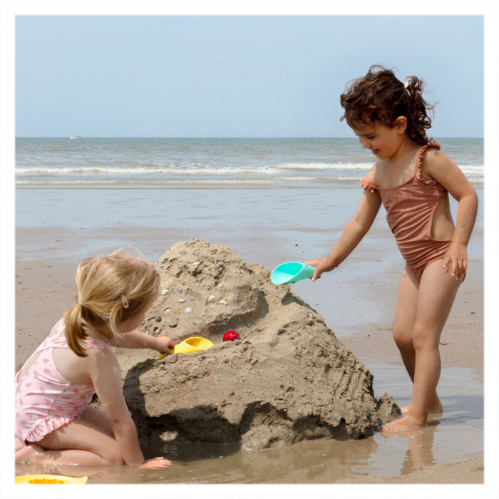 Cuppi, set lopetica cu sita si minge, turcoaz, Quut Toys [2]