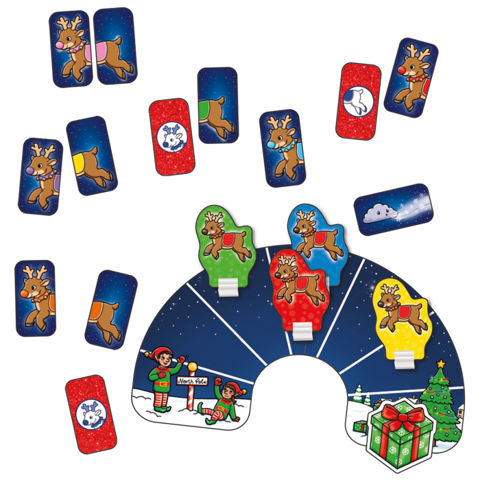 Cutie 3 in 1 Ajunul Craciunului - joc educativ, puzzle si carte de colorat cu activitati [4]