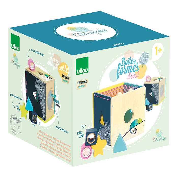 Cutie din lemn de sortat forme - Cuburi sonore - Vilac [2]